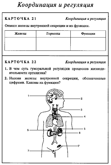 Карточки по биологии. Дидактические карточки по биологии. Дидактические карточки желез внутренней секреции. Эндокринная система биология 8 класс Сонин. Дидактические материалы по биологии 8 класс Сонин.