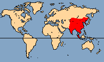 Ареал красного волка